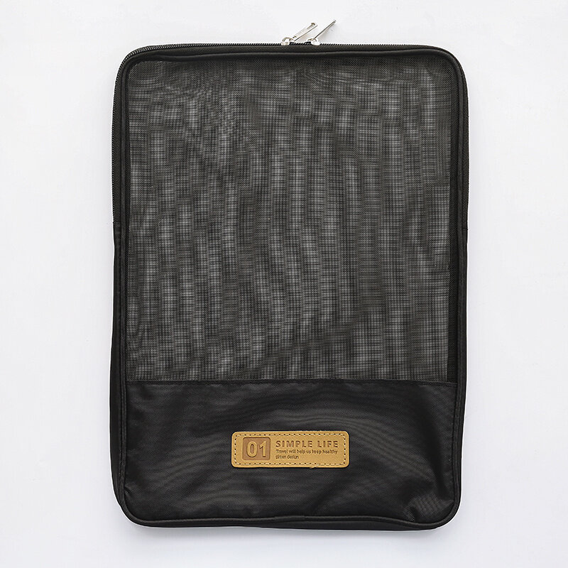 3 Pieces Of Wholesale Double Zipper Mesh A4 File Information Bag Transparent Office File Storage For Students