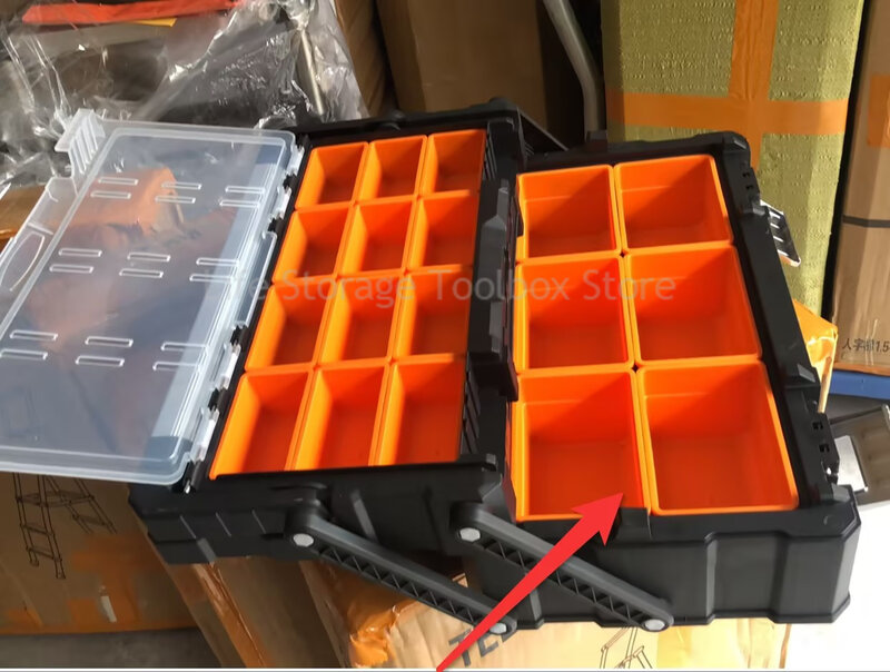 Kunststoff Werkzeug kasten Hardware Aufbewahrung sbox tragbare Teile Werkzeug kasten Koffer Multi-Grid-Werkzeug kästen Elektriker Schrauben Organizer Werkzeug kasten