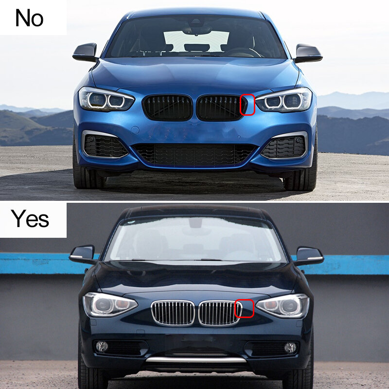 F20ตะแกรง118i รถยนต์ F21 116i สำหรับ BMW 1กระจัง kisi-kisi depan ไตสีดำเงาสำหรับรถแข่งตะแกรงอุปกรณ์เสริม2011-2014