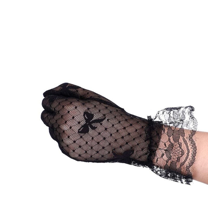 Guantes mano Flapper para mujeres y niñas en accesorios temáticos para disfraces graduación