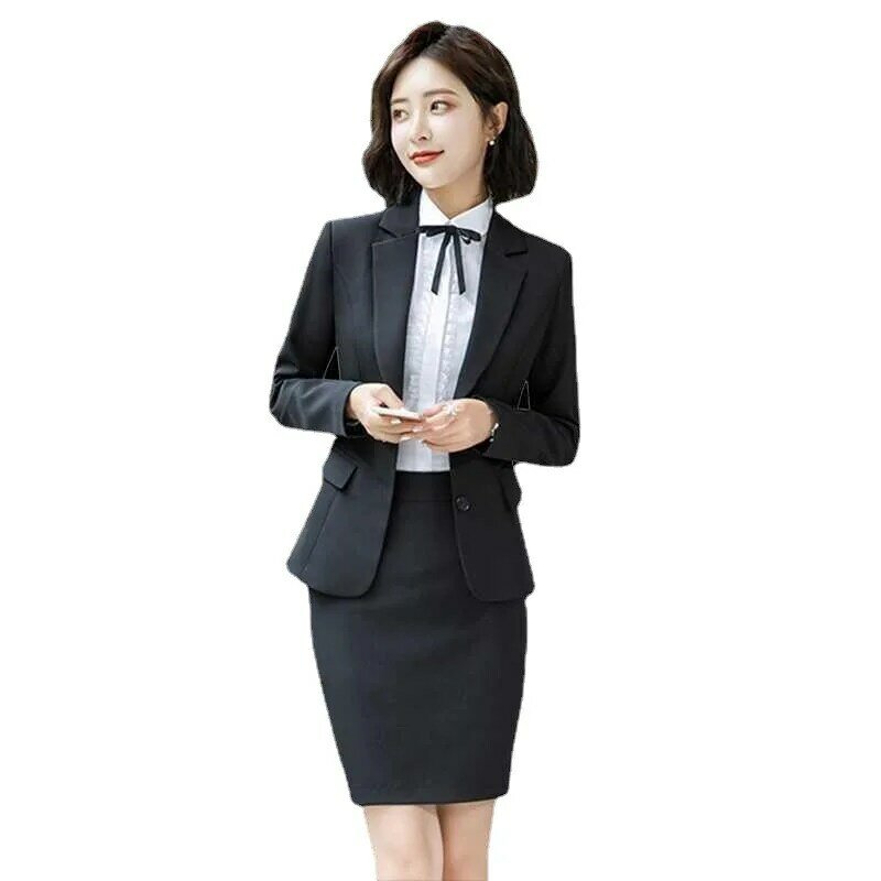 929 Hotel Front Stage Work Wear Clothes Women's Long Sleeve Business Suit Autumn and Winter Temperament Manager Suit Waiter Work
