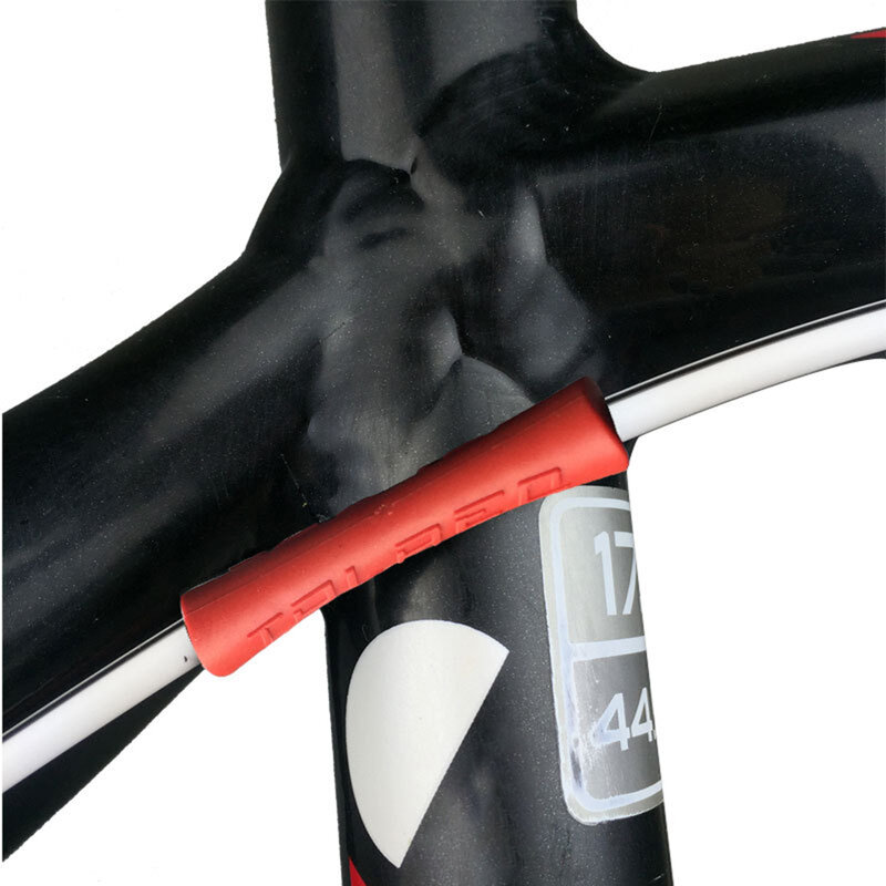 จักรยานเสือภูเขา MTB โครงป้องกันสายฝาครอบป้องกันที่ถอดออกได้แขนท่อป้องกันรอยขีดข่วนเกียร์เบรคอุปกรณ์เสริมจักรยาน