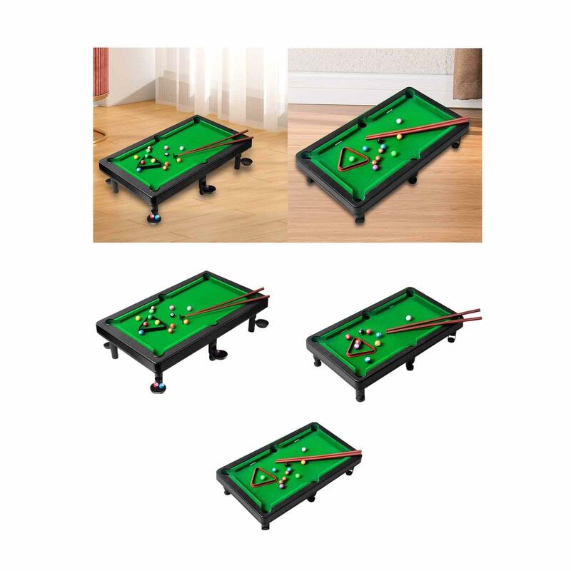 Mini Tabletop Bilhar Conjunto De Piscina, Taças De Sinuca, Bolas De Jogo De Snooker, Brinquedo De Casa, Mesa De Quarto, Viagem, Bar Familiar