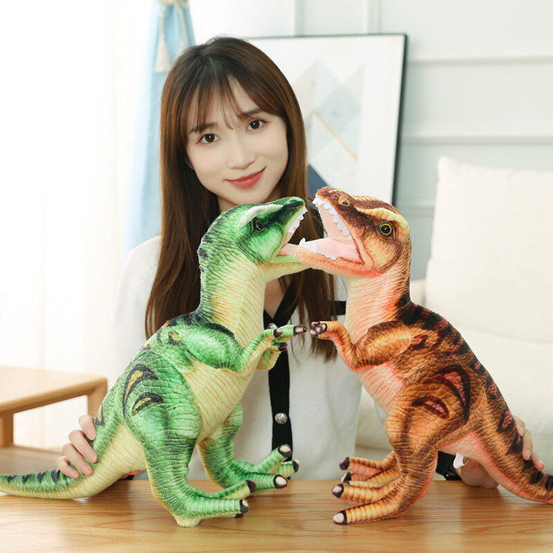 Jouets en peluche de dinosaure, poupées de dessin animé tyrannosaure Rex pour enfants garçons, cadeaux d'anniversaire et de noël