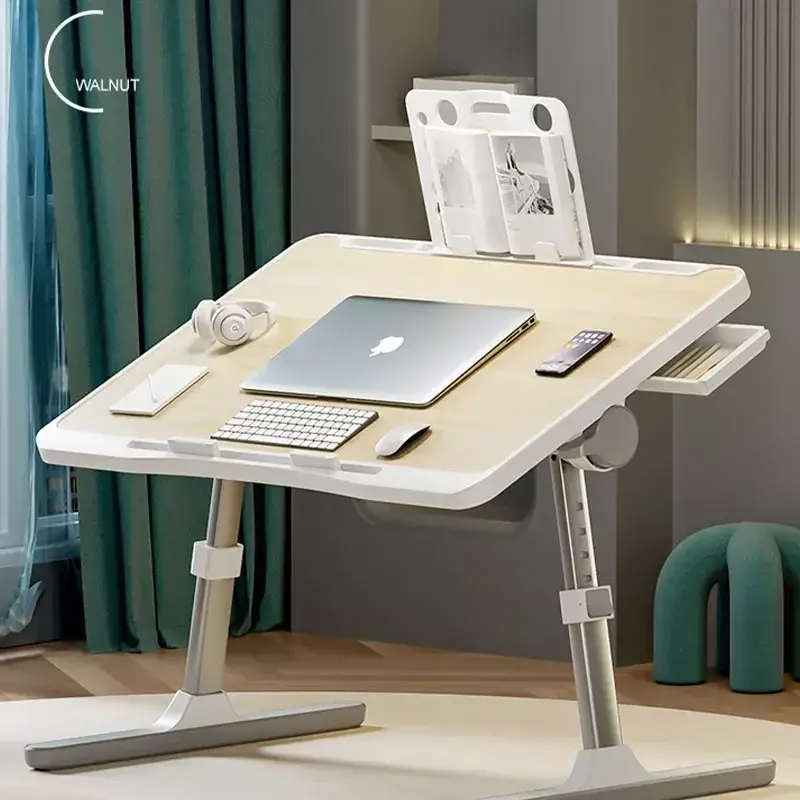 Регулируемый подъемный ноутбук, маленький стол на кровать, складной органайзер для чтения, письма, дома, студенческого общежития, спальни