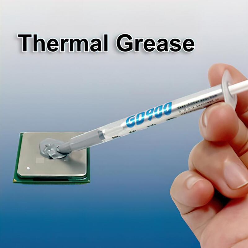 Pasta térmica para accesorios de placa base GD900, pasta de enfriamiento efectiva de baja consistencia, compuesto CPU 4.8wm-k, 3 piezas