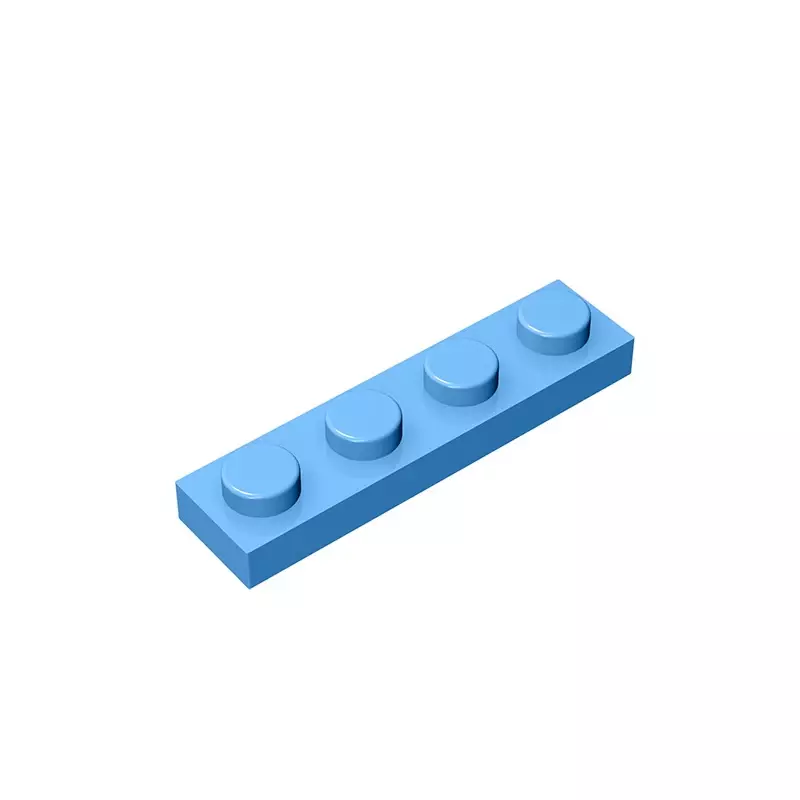 Pelat GDS-504 1x4 kompatibel dengan lego 3710 buah dari anak-anak DIY pelat partikel blok bangunan DIY