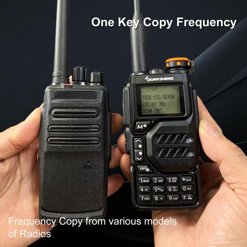 Quansheng UV-K5 50-600MHz 200Ch 5W pasmo powietrzne Walkie Talkie UHF VHF DTMF FM Scrambler NOAA bezprzewodowa częstotliwość kopiowanie dwukierunkowe Radio