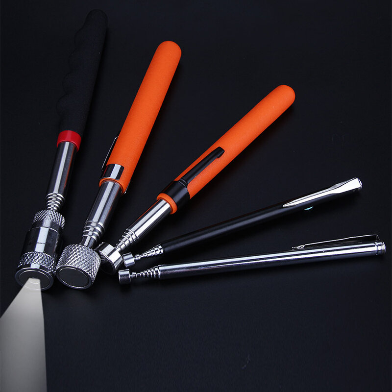 Телескопическая магнитная ручка, металлическая ручка, ручная ручка для поднятия гайки, болта, регулируемая ручка для пикапа, мини-ручка