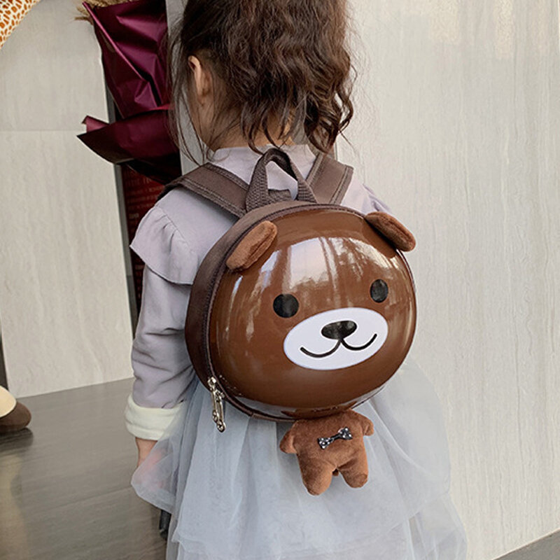 Детский рюкзак из ПВХ для мальчиков и девочек, рюкзак с ракушками для защиты от потери яиц, симпатичная детская школьная сумка с мультипликационным рисунком животных, лисиц, лягушка, 2022