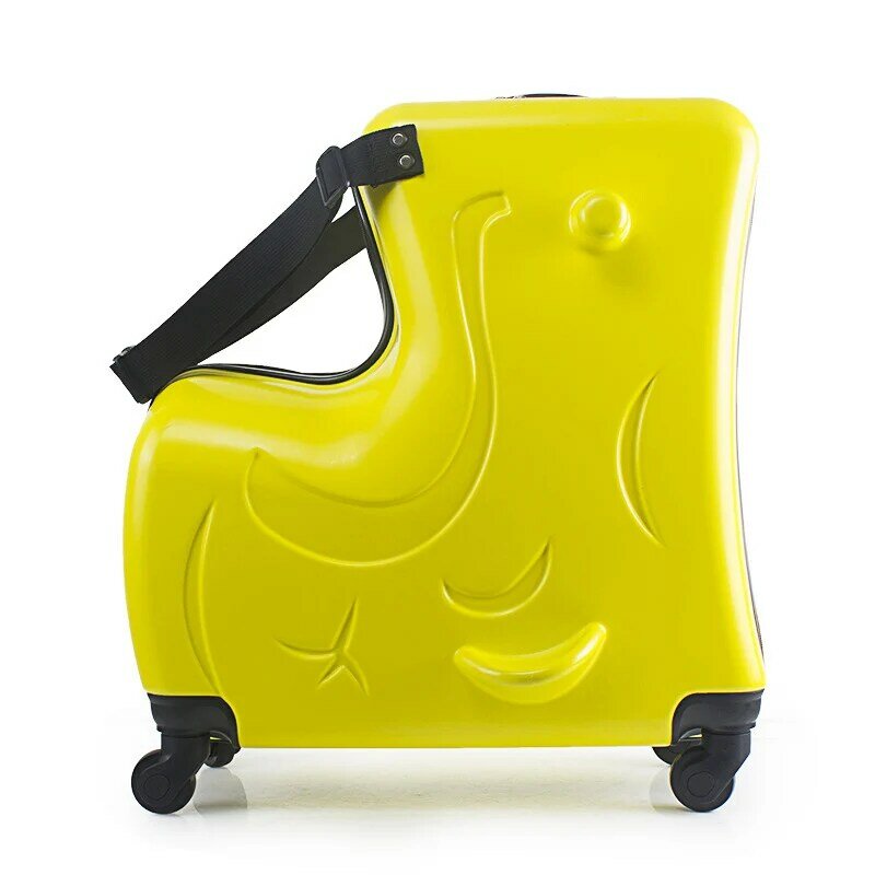 Mode Kinder Roll Gepäck Spinner 20 Zoll Räder Koffer Kinder Kabine Trolley Student Reisetasche Nette Baby Tragen Auf Stamm