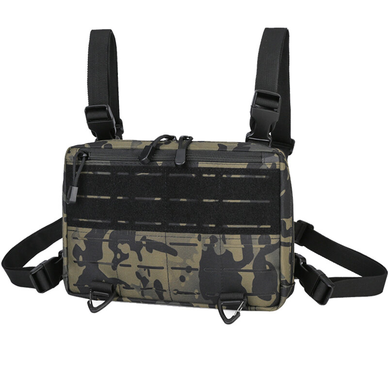 Laser Tactical Chest Bag Men's Functional Vest Bag Survival Army CAMO Molle System Kit Bag Backpack Locomotive Backpack X423+A