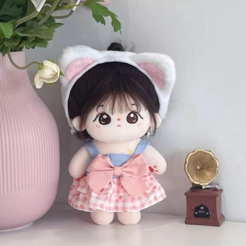 20cm baby clothes, cotton dolls, plush toys, dolls, small floral princess dresses in stock for replacement