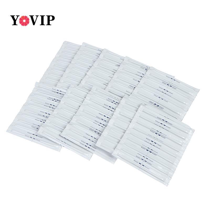 100Pcs Nass Alkohol Baumwolle Tupfer Doppel Kopf Reinigung Stick