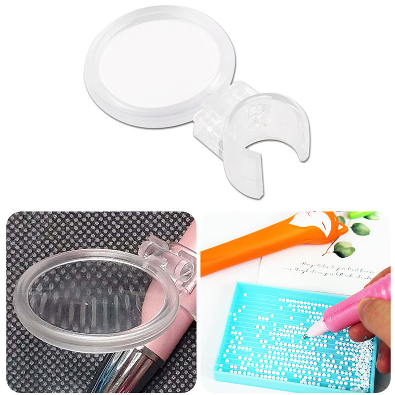 Diamond Painting Tools Magnifier Clip on Diamond Art Pen Drill Magnifier Diamond Painting Pen Magnifier for DIY Painting Craft