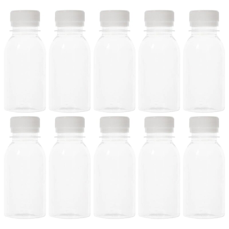 ポータブル透明ジュースボトル、飲料ボトル、飲用、空、透明、屋外、100ml