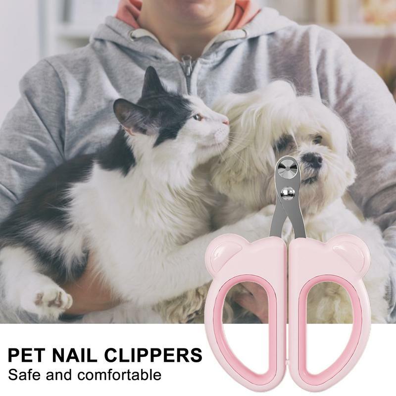 Pet Nail Cutter Cat Dog Nail Clippers Circular Hole Positioning Scissor Pet Scissor For Small Animal Round Hole Des Pet Supplies