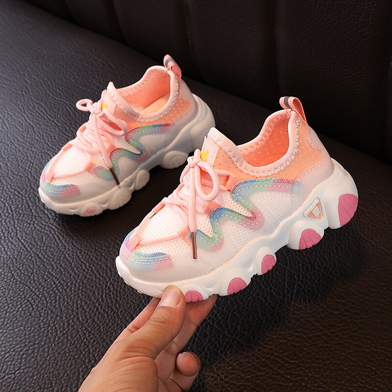 Kids Shoes For Girls Baby Sneakers Infant Children Shoes Boys Sneakers Fashion Breathable Mesh Casual Toddler Shoes Soft Light