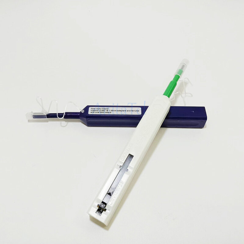 Caja de limpieza de fibra óptica, bolígrafo limpiador de fibra óptica, herramienta de bolígrafo de limpieza de 2,5mm LC MU 1,25mm SC/ST/FC