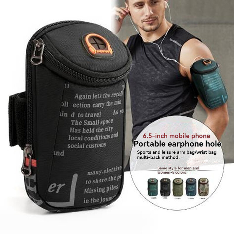 Men Women Arm Bags Outdoor Running Sports Fitness Mobile Phone Arm Bag Thin Wrist Bags Mobile Phone Bags
