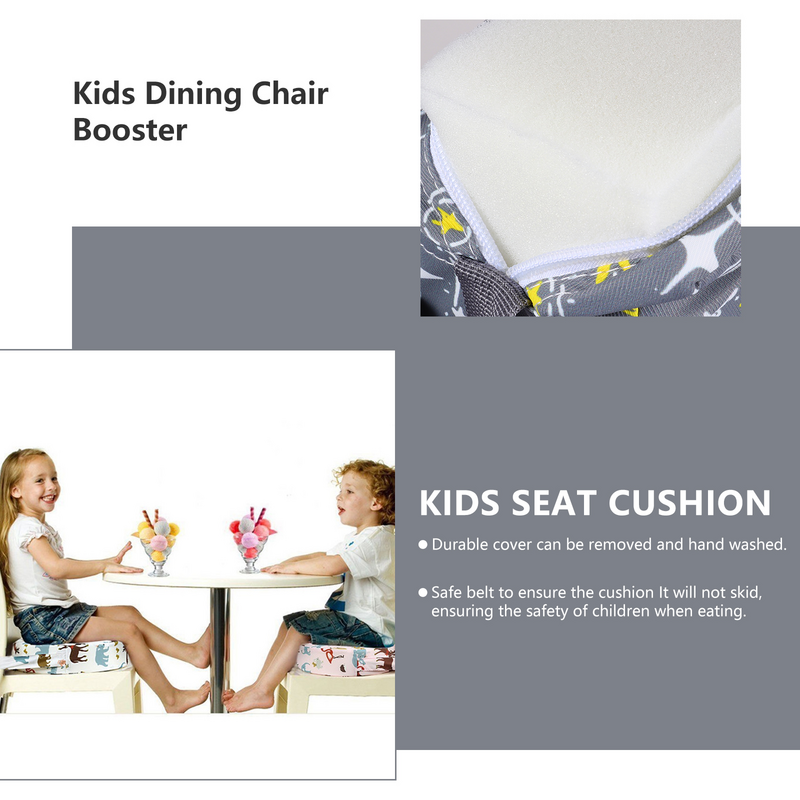 Bantal kursi anak, 1 buah kursi Booster kursi tinggi dapat dilepas