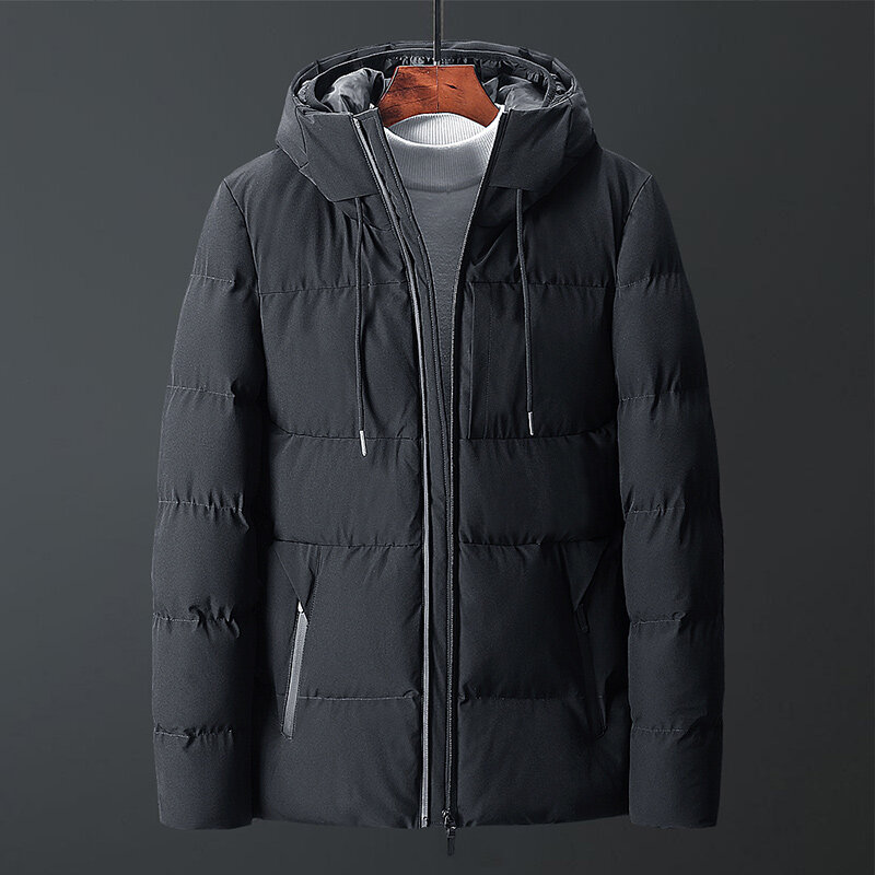 Chaqueta con capucha para hombre, abrigo cálido de alta calidad, Parka de invierno