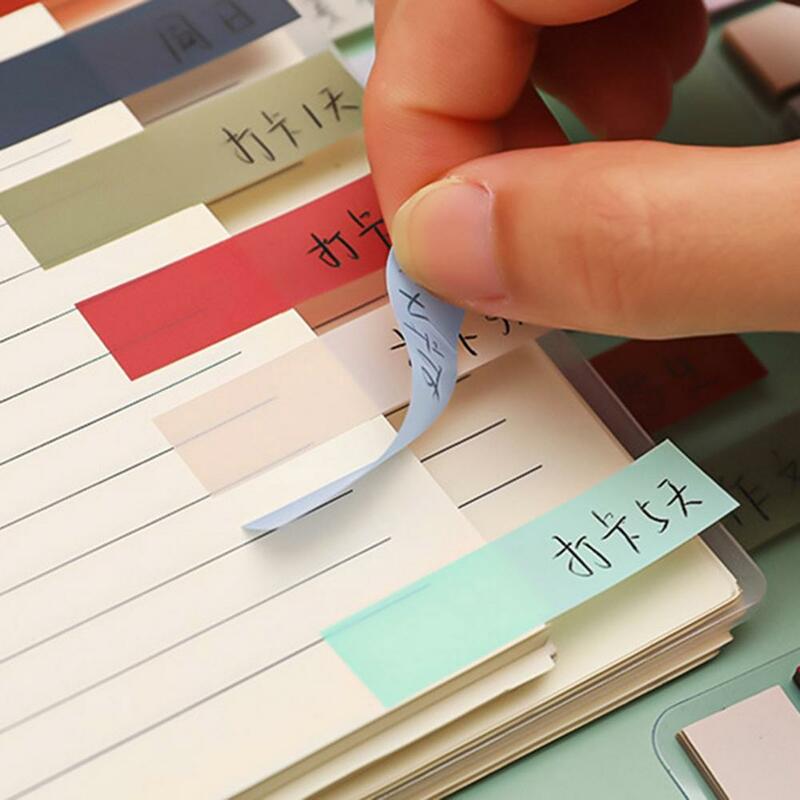 4Pcs Sticky Note Sticky Index Tabs Sorting Paper Stationery Labels Fluorescent Index Sticker for Page Marker School Supplies