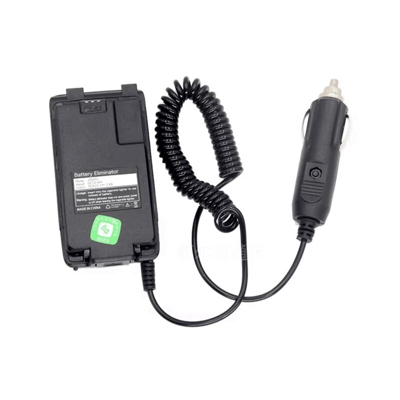 Eliminador de batería de DC12-24V para walkie-talkie, cargador de coche para Quansheng UV-K5 UV-K5(8) UV-K6 PLUS