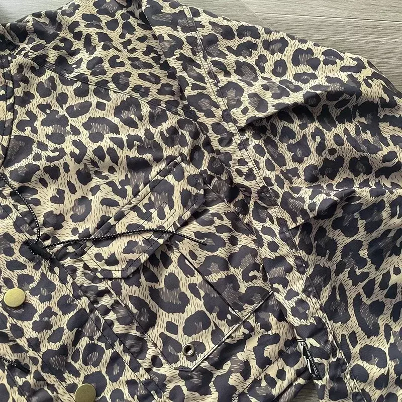 Estilo clássico hip hop Jaqueta Kapital Kountry para homens e mulheres, Parkas de tecido pesado, jaquetas de leopardo grossa de alta qualidade 1:1