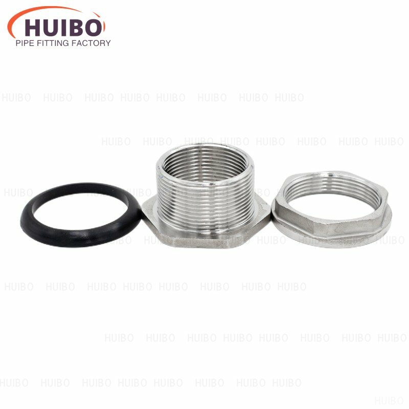 1/2" 3/4" 1" 1-1/4" 2" BSP Female Threaded 304 Stainless Steel Pipe Fitting Connector Coupler Water Tank Hole Drainer Adapter