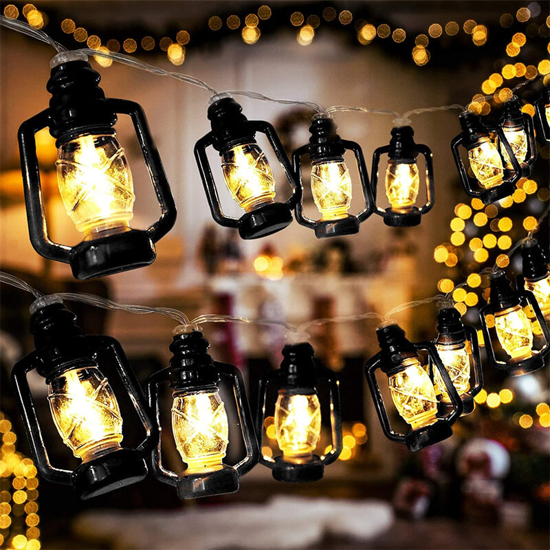 Керосиновая лампа, в стиле ретро, 10 светодиодов, украшение для комнаты, для кемпинга, Хэллоуина, Рождества