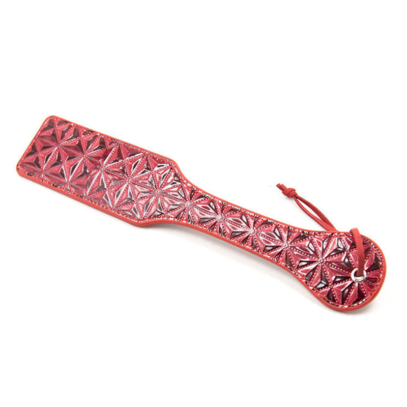 Diamond Pattern Flog Spank Paddle Horse Whip Beat sottomesso per cavallo Training Crop Leather Spanking Paddle