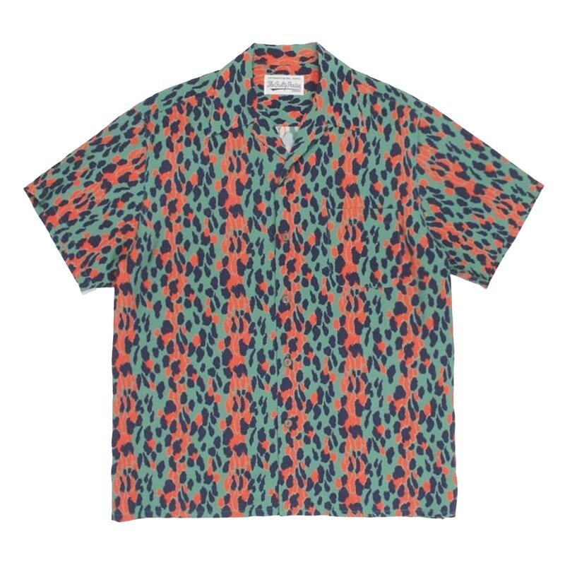 Fashion Men's Women's Brand Shirt High Quality Snake Print Full Print WACKO MARIA Shirt Hawaii Short Sleeve Shirt