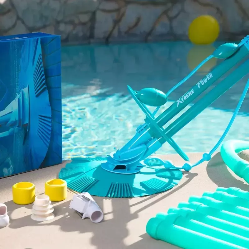 XtremepowerUS aspirapolvere automatico per piscina In-Ground Set completo di tubi flessibili fuori terra