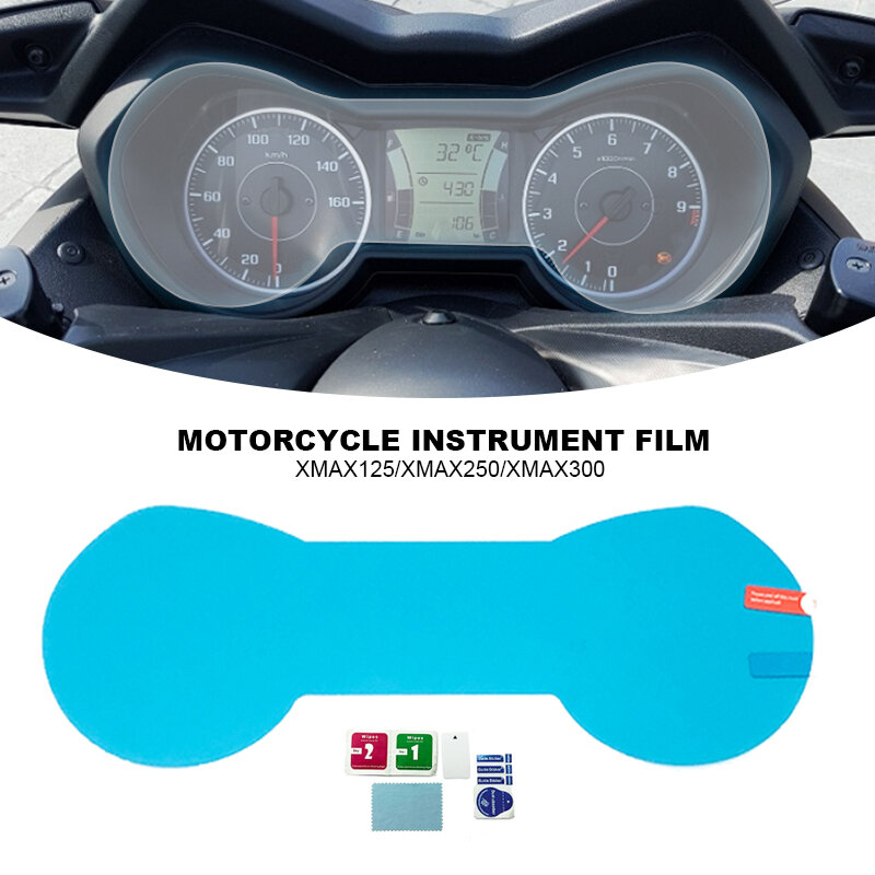 Motocicleta Scratch Proteção Dashboard Film, protetor de tela, Cluster, apto para YAMAHA XMAX300, XMAX 300, XMAX250, X-MAX 250, 2017-2022