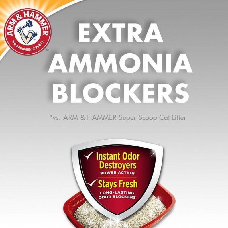 Arm & Hammer-Control de olores Superior para gatos, arena para gatos que aglustra ráfaga limpia, 40 lb