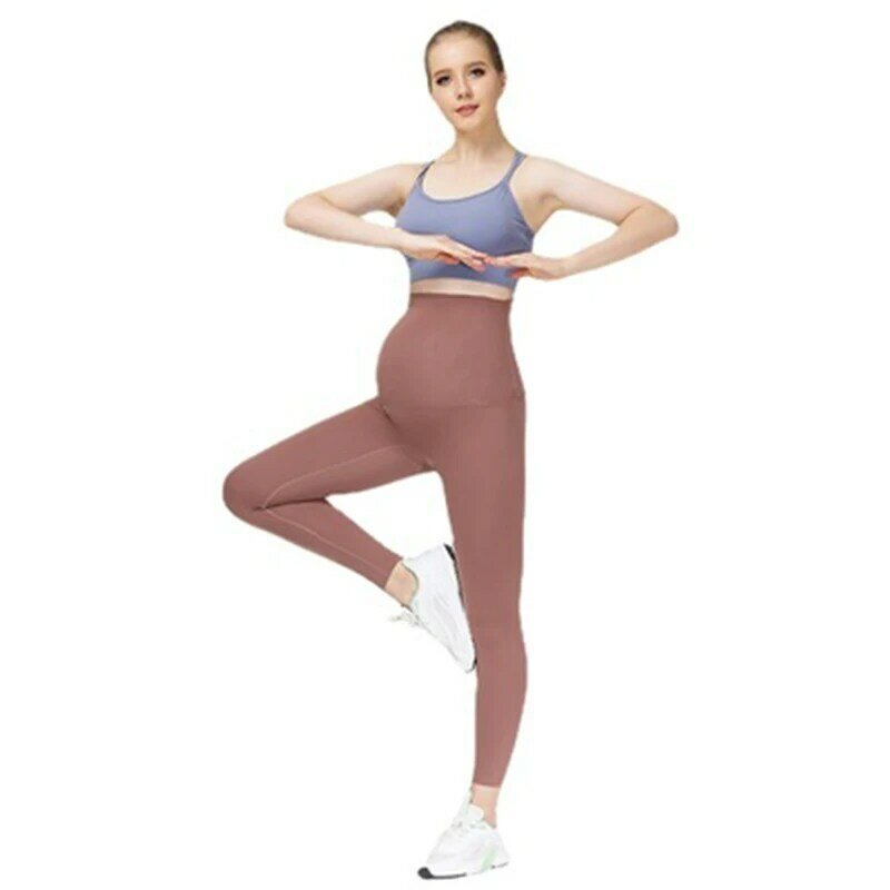 Cintura alta apoio da barriga leggings para grávidas mulheres gravidez magro yoga calças forma do corpo pós-parto calças apertadas