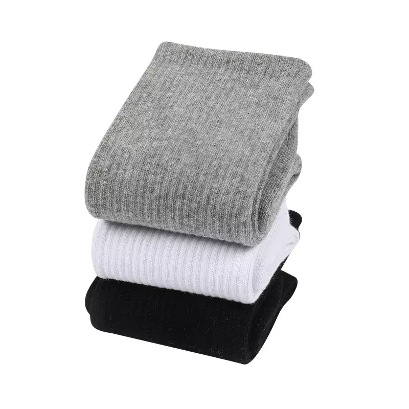 Meias de algodão invisível para homens e mulheres, meias de aquecimento elétricas respiráveis, preto e branco, cor sólida, novas, primavera e verão