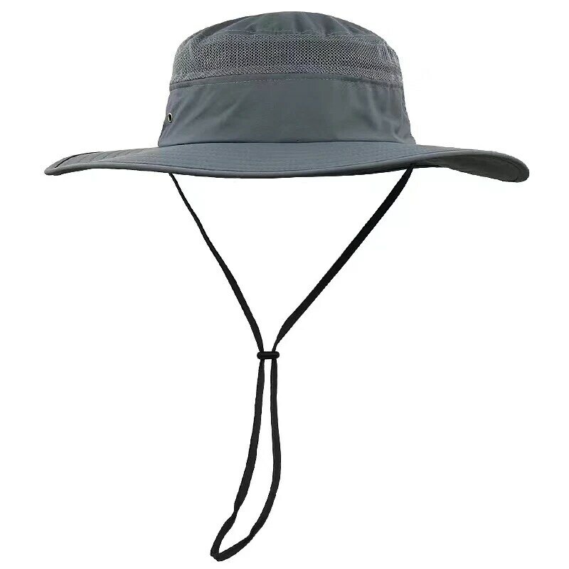 Topi nelayan luar ruangan musim panas dewasa, topi ember ukuran besar 56-60cm 60-64cm untuk pria