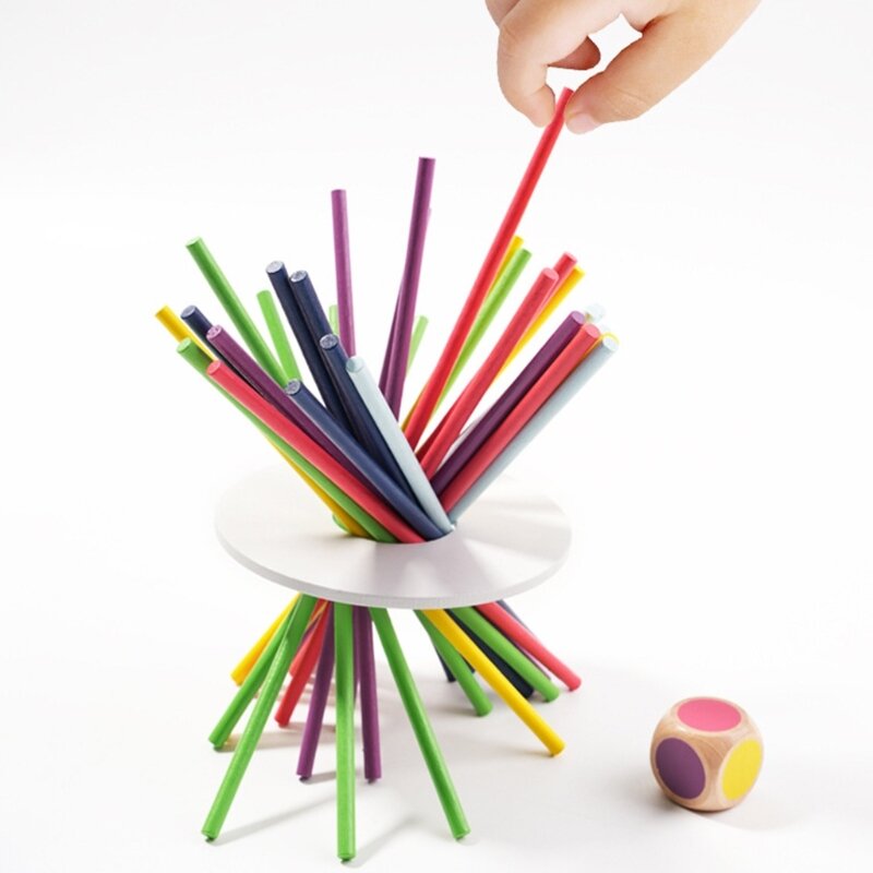 Wooden Pick Up Sticks Kids Educational Interactive Development Toy DropShipping