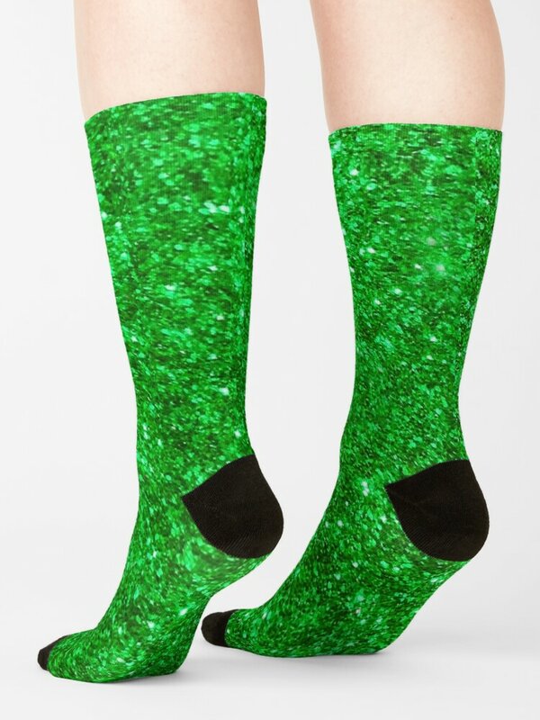 Glitter Groene Sokken Vrouwelijke Fietssokken