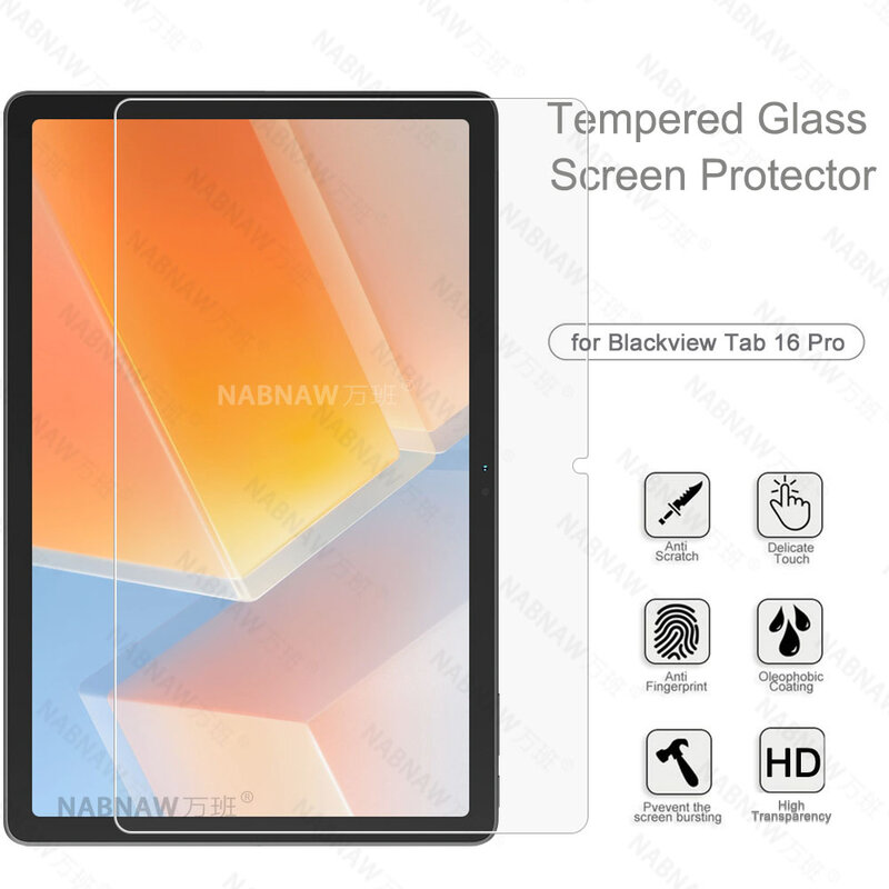 2 Pieces HD Scratch Proof Screen Protector Tempered Glass For Blackview Tab 16 Pro 11-inch Tablet Protective Film