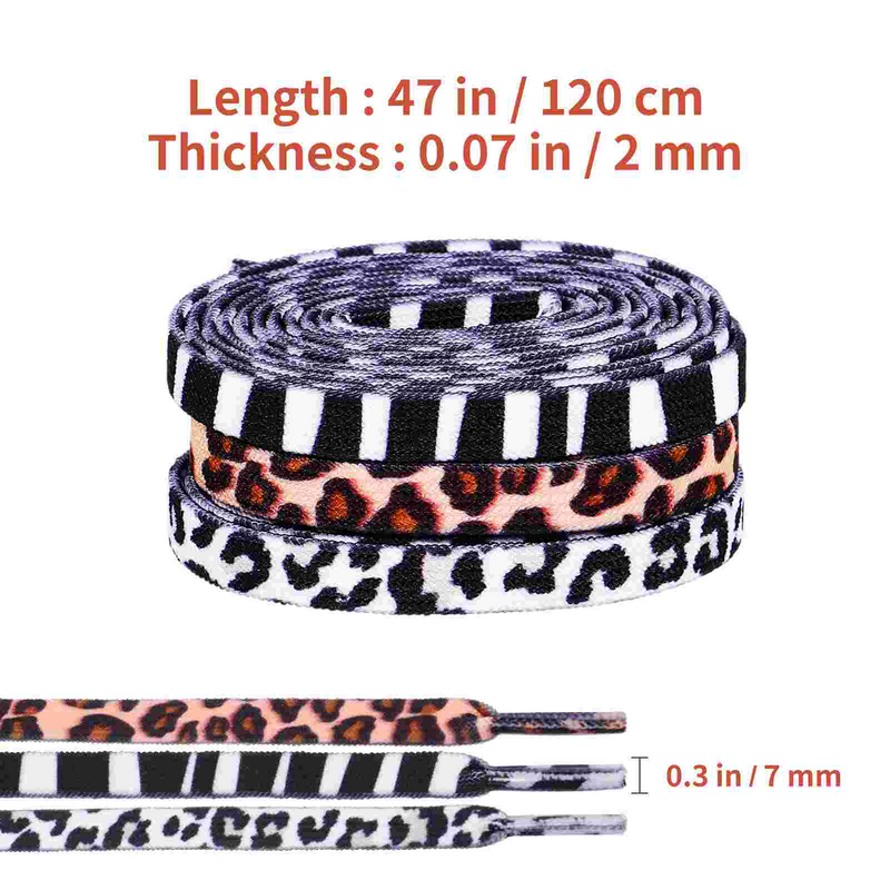 Shoelace Shoelaces Without Ties Accessories for Sneakers Strap Printed Elastic Thick