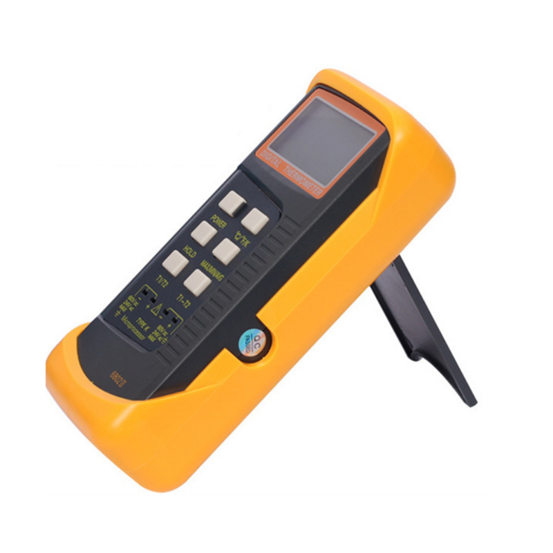 Digital K-Type Thermocouple Thermometer (-50-1300°C) with Dual Channels 4 Probes Handheld High Temperature