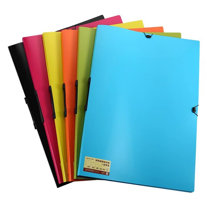 A1 pasta transparente portátil para coleção, pasta com folha solta, multi-camada, para esboçar, álbum de papel, saco de armazenamento