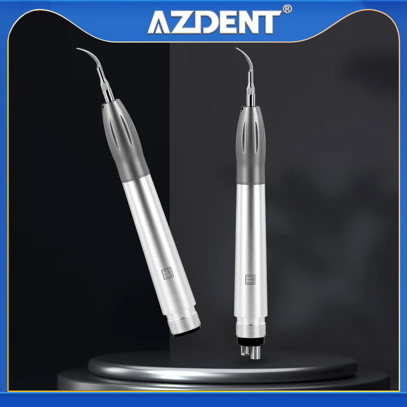 Стоматологический пневматический скалер Azdent, наконечник, суперзвуковая технология накипи, высокочастотный пневматический скалер с 2/4 отверстиями на выбор, 1 шт.