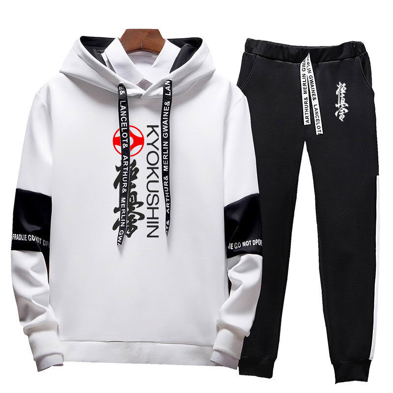 Kyokushin Karate Printing Fashion 2023 New Man's Spring Autumn Long Sleeves Tracksuit Casual Sweatshirts Sweatpants 2-Piece Set