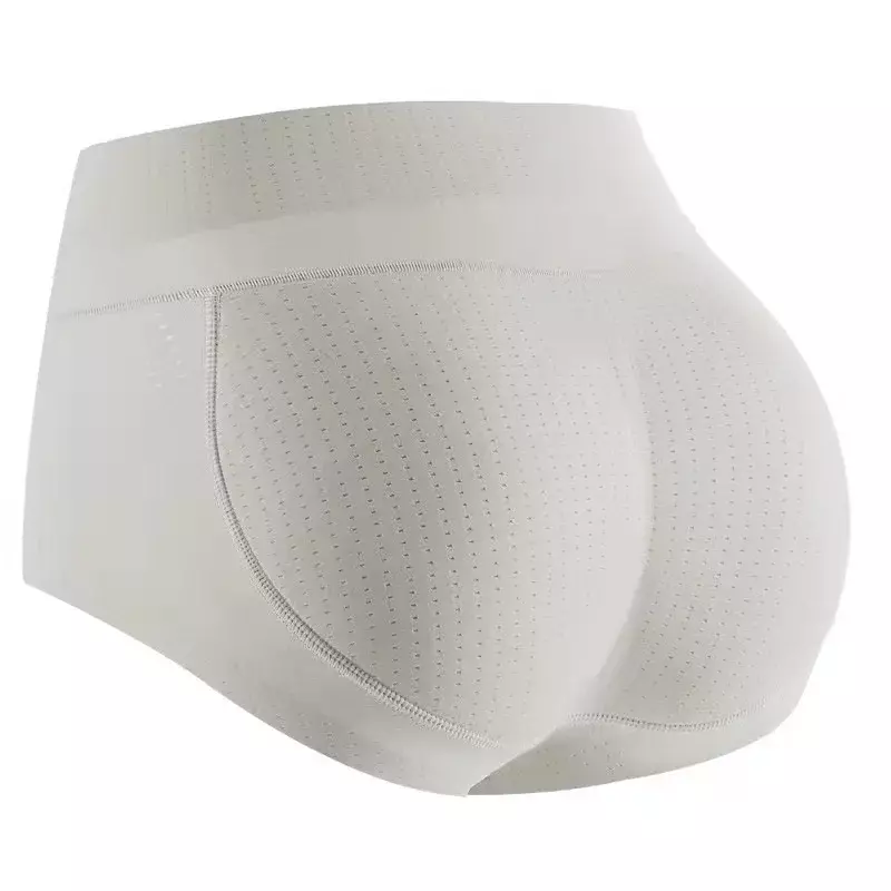 Women's Padded Underwear Mid Waisted Buttocks Sexy Sunderpants Large Lifting Raised Buttocks Briefs Bottom Panties Fake Buttocks