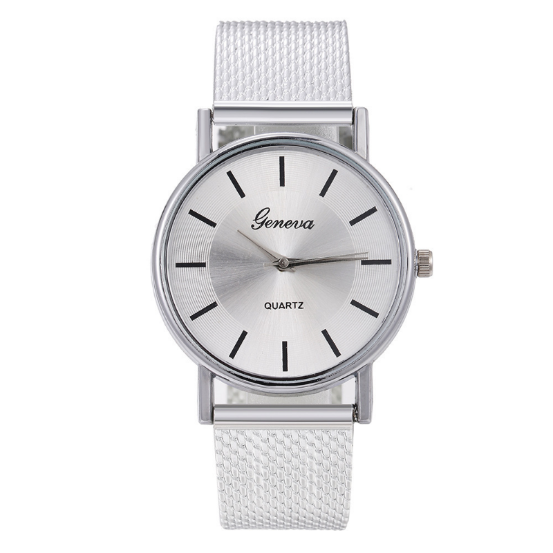 Reloj de lujo de acero inoxidable para hombre y Mujer, relojes de pulsera de cuarzo digitales simples, femenino
