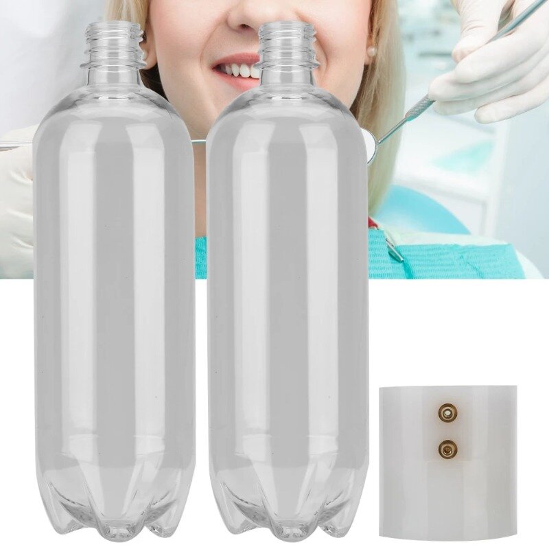 Silla Dental médica transparente, botella de almacenamiento de agua de 600ML, juego de turbinas universales, accesorio práctico para clínica Dental